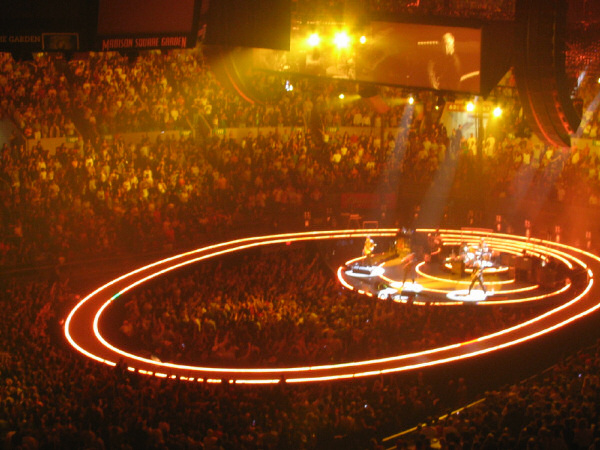 U2 in the Madison Square Garden, October 7th 2005.