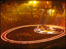 U2 in the Madison Square Garden, October 7th 2005.