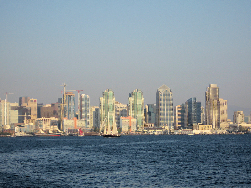 San Diego skyline.