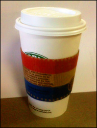 Inauguration Starbucks cup.