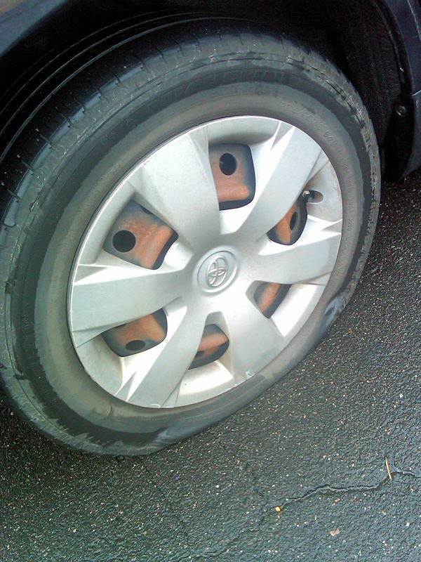 Flat tire.
