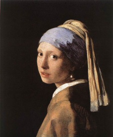 The original painting by Vermeer.