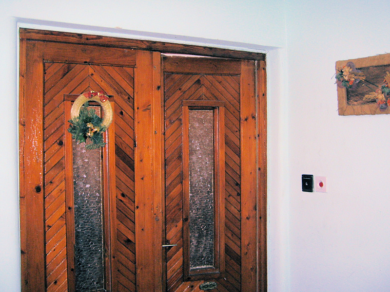 Front door.