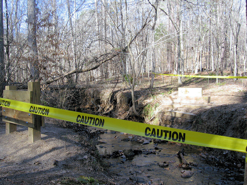 Bridge gone.