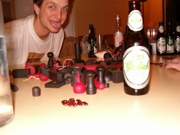 Rob, the beer and blocks..