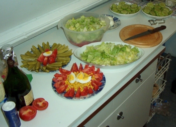 The salads.
