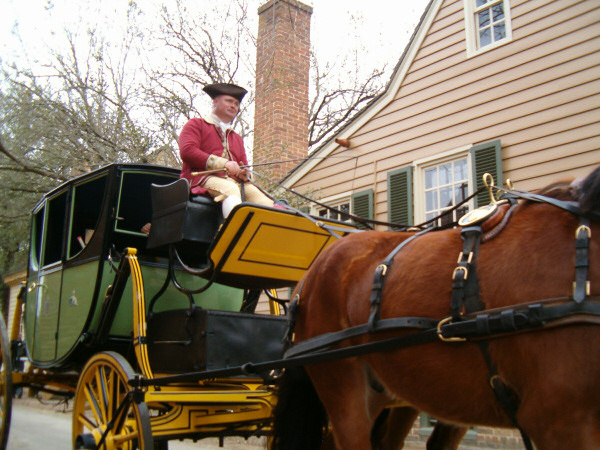 Horse and carriage.