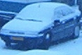 Car with snow.