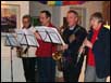 Playing music.