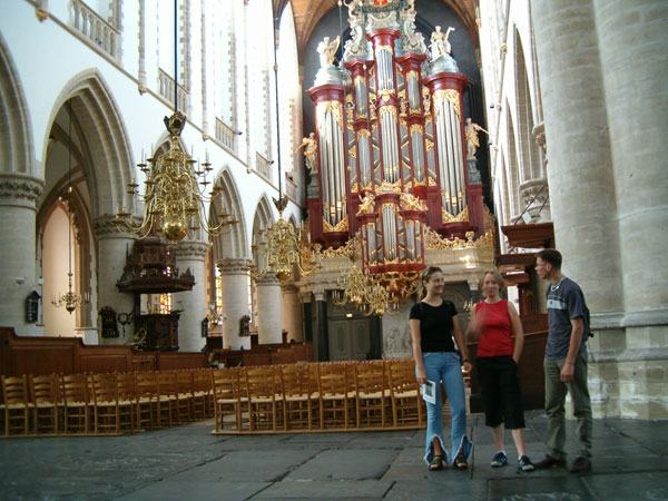 In the St. Bavo Church at the Grote Markt in Haarlem.
