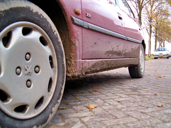 Dirty car.