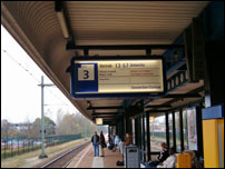 Trainstation of Heerenveen, the Netherlands.