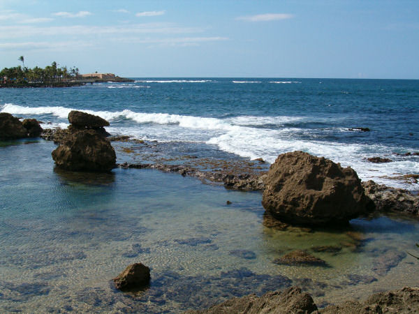 Rocks in the sea.