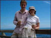 Together at the seaside in Puerto Rico.