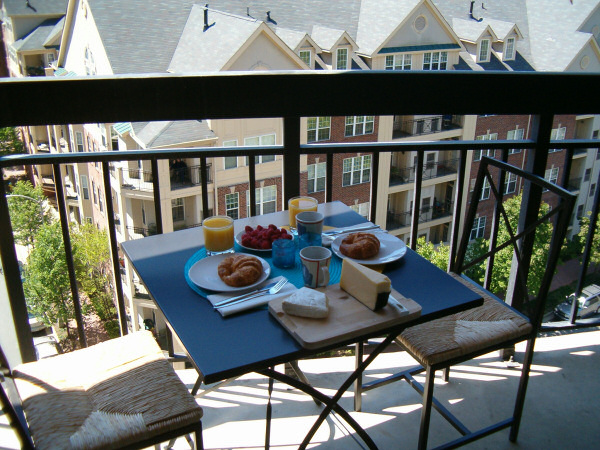 Sunday morning breakfast table.