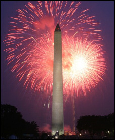 Fireworks at the Mall.