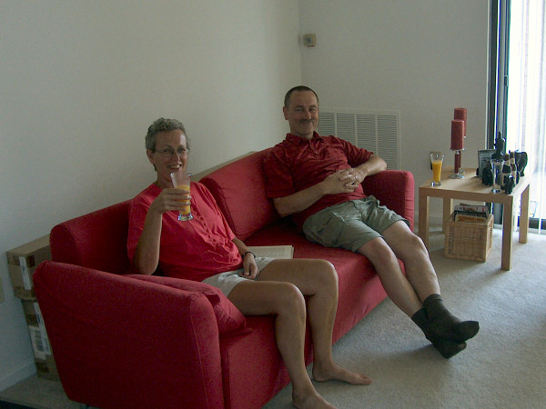 Jaap and Mieke at home.