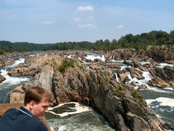 Overlooking the falls.