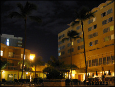 Holiday Inn, Puerto Rico, at night.