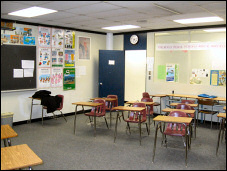 Classroom in Washington Lee.