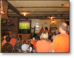 Watching Holland-Portugal in Washington DC. 