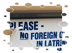 Latrine message.