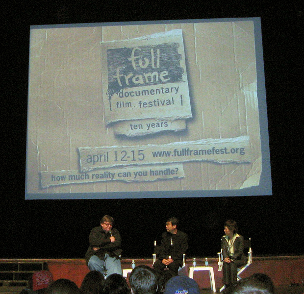 Q&A session with Michael Moore & Kazuo Hara.