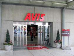 Avis car rental.