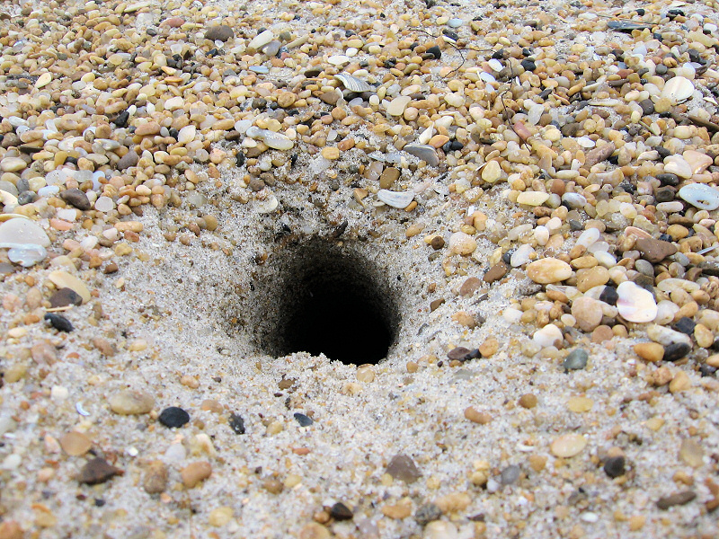 A hole.