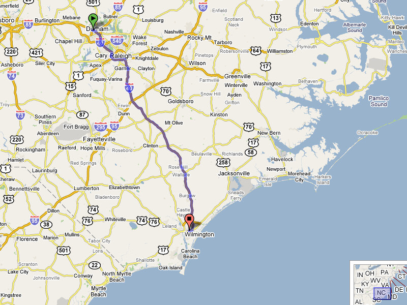 To Wilmington.
