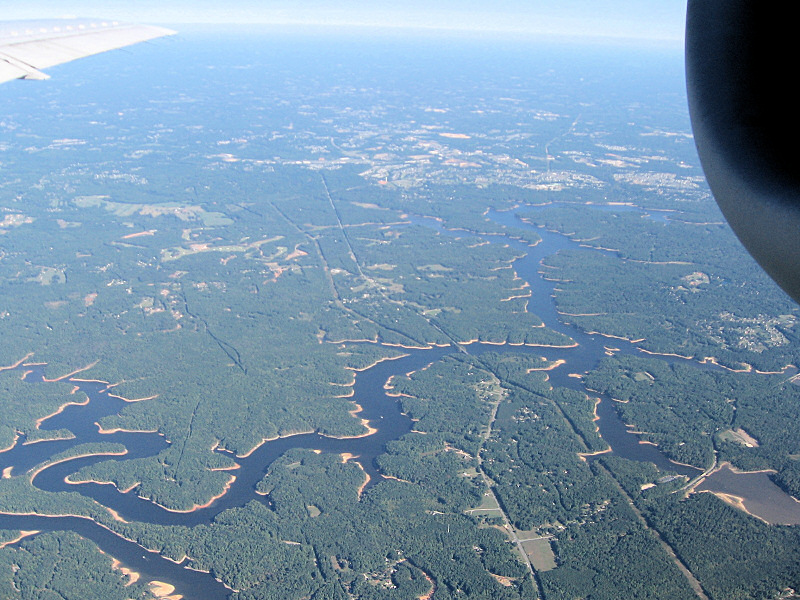 View of a North Carolina lake.