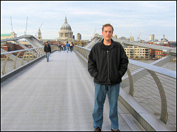 At the Millennium bridge.