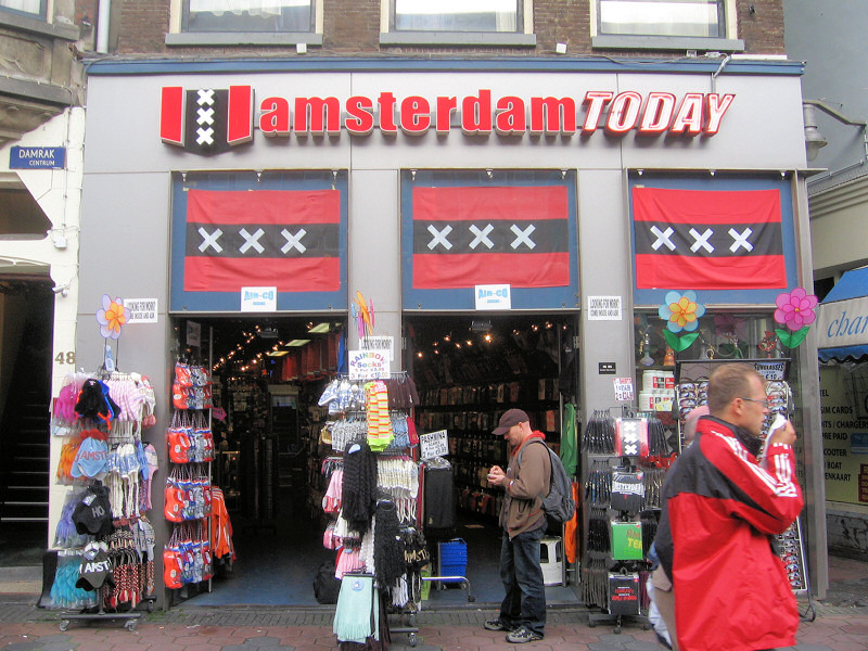 Shops in Amsterdam.