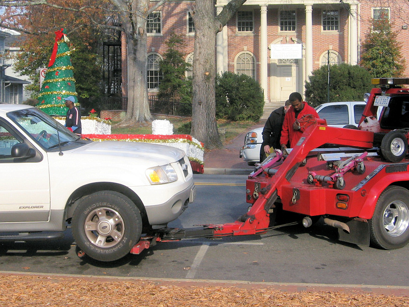 Towed.