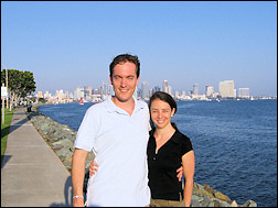 Us and the San Diego skyline.