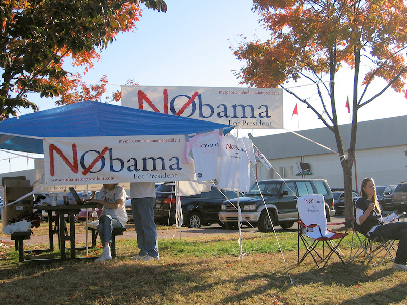 Nobama signs.