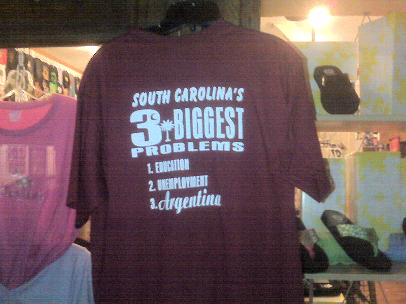 South Carolina's 3 Biggest problems: education, unemployment, Argentina.