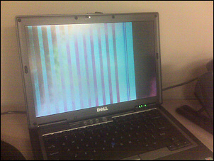 Laptop screen.