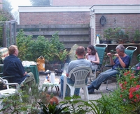 BBQ in the garden in Middenmeer.