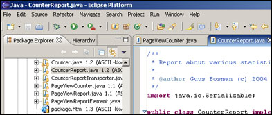 Eclipse 3.0 screenshot.