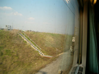 View from the Thalys to Amsterdam.